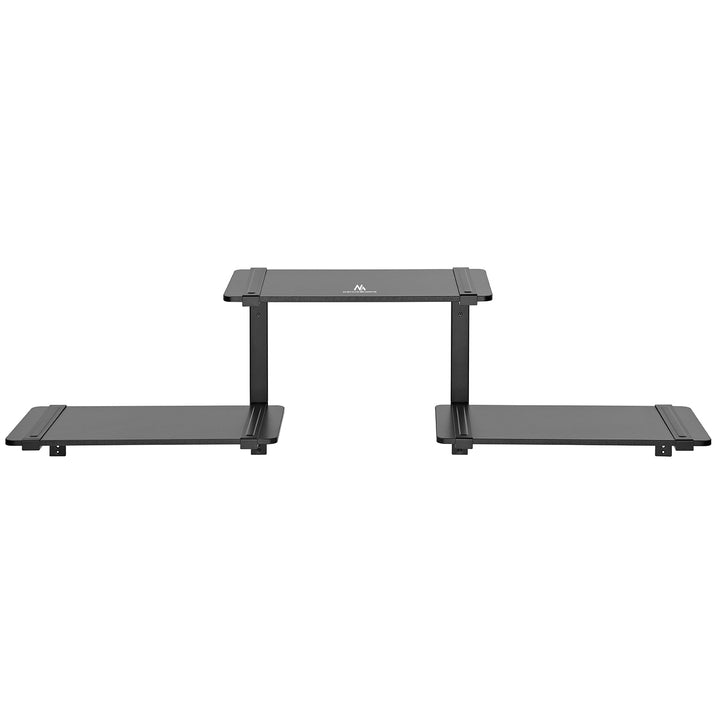 Estante modular de três níveis Maclean MC-974, prateleira de parede, carga máxima de 30 kg