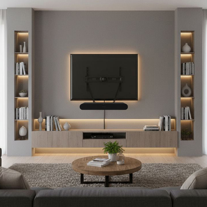 Maclean MC-975 Soporte para Altavoces Sonos Ray, Soporte Adaptador Estándar VESA, Carga máxima 2 kg
