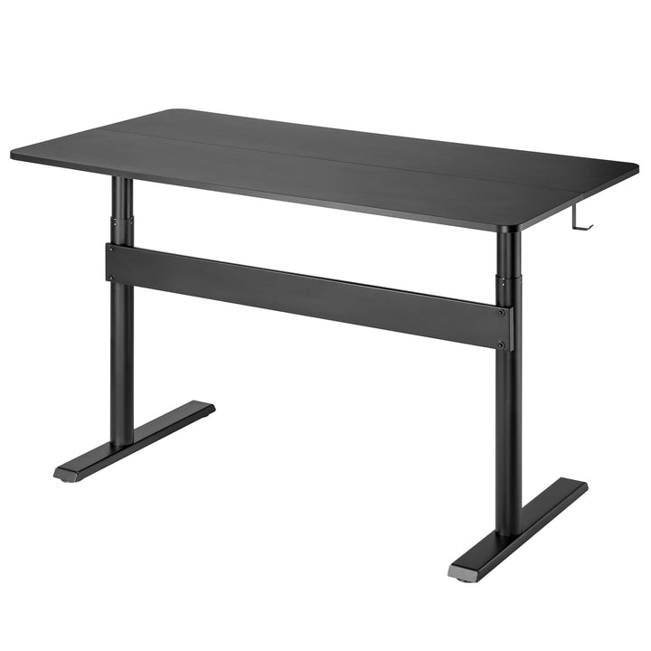 Secretária Ergo Office ER-453 com tampo de 140x68 cm, mola a gás, altura regulável, secretária para estar de pé ou sentado, altura máxima de 115 cm