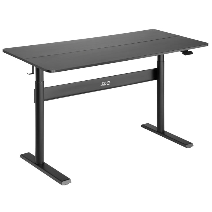 Secretária Ergo Office ER-453 com tampo de 140x68 cm, mola a gás, altura regulável, secretária para estar de pé ou sentado, altura máxima de 115 cm