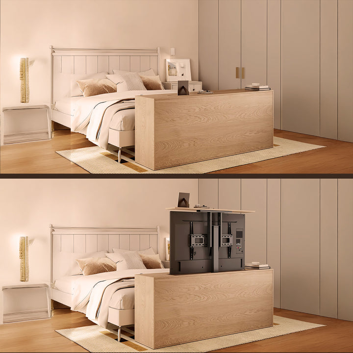 Suporte elétrico retrátil para monitores Maclean MC-866T de 37" a 80", VESA 600x400, máx. 60 kg, compatível com a aplicação TUYA