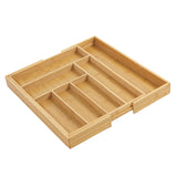 Organizador de cubiertos de bambú extensible GreenBlue, 325-500x430x45mm, GB379