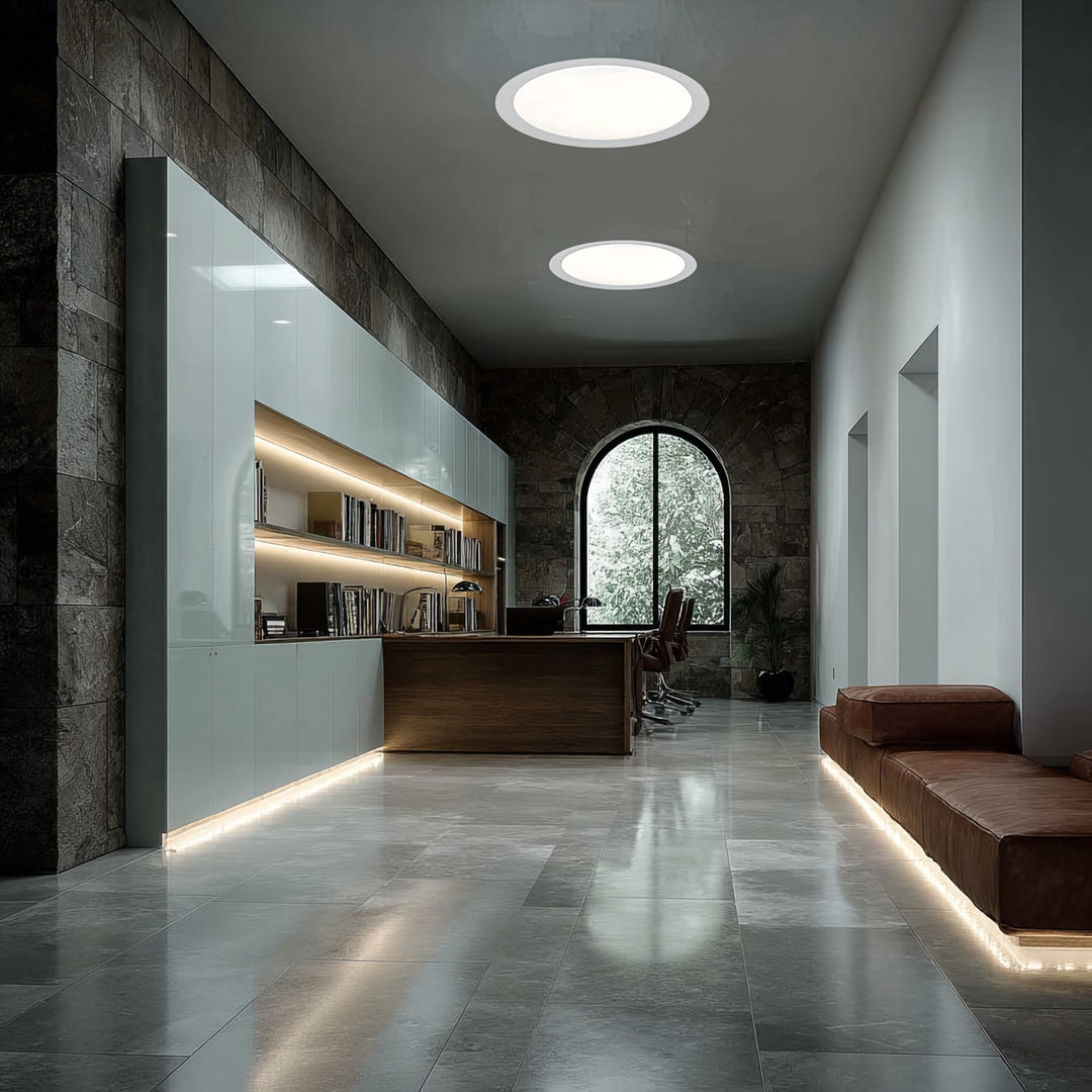 Painel de teto LED Maclean MCE372 R, montagem embutida fina, 18 W, branco neutro 4000 K, 170 x 26 mm, 1900 lm