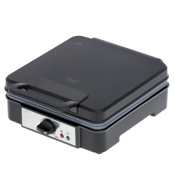 Gofrera Adler, para 4 gofres, control de temperatura, 1800W, AD 3049