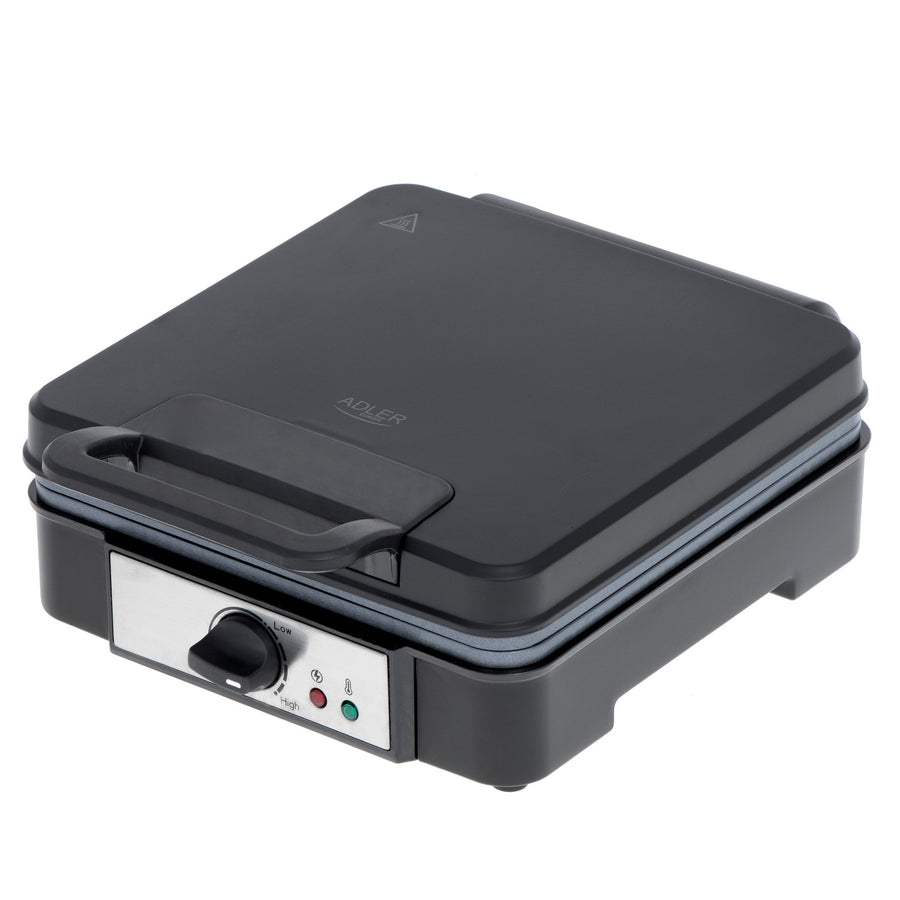 Gofrera Adler, para 4 gofres, control de temperatura, 1800W, AD 3049