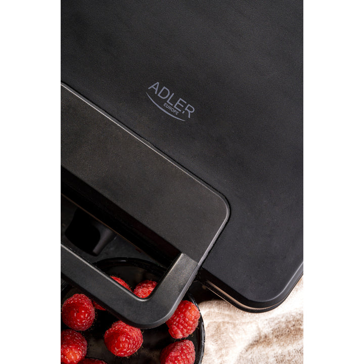 Gofrera Adler, para 4 gofres, control de temperatura, 1800W, AD 3049