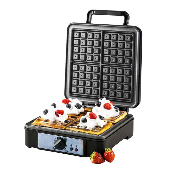 Gofrera Adler, para 4 gofres, control de temperatura, 1800W, AD 3049