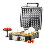 Gofrera Adler, para 4 gofres, control de temperatura, 1800W, AD 3049