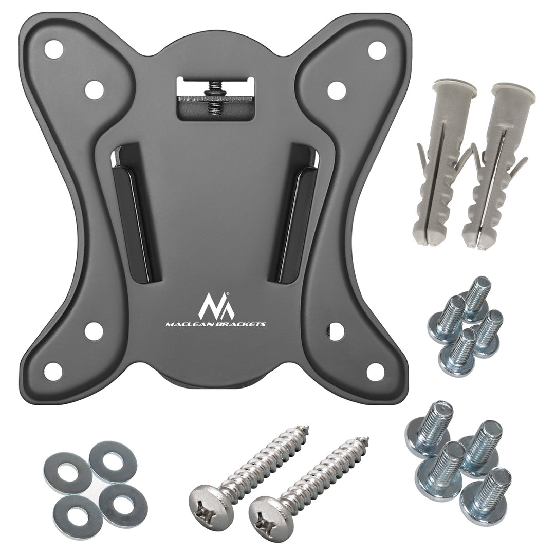 Suporte de TV Maclean MC-715A, compatível com VESA 75x75, 100x100, 13-27", 25 kg