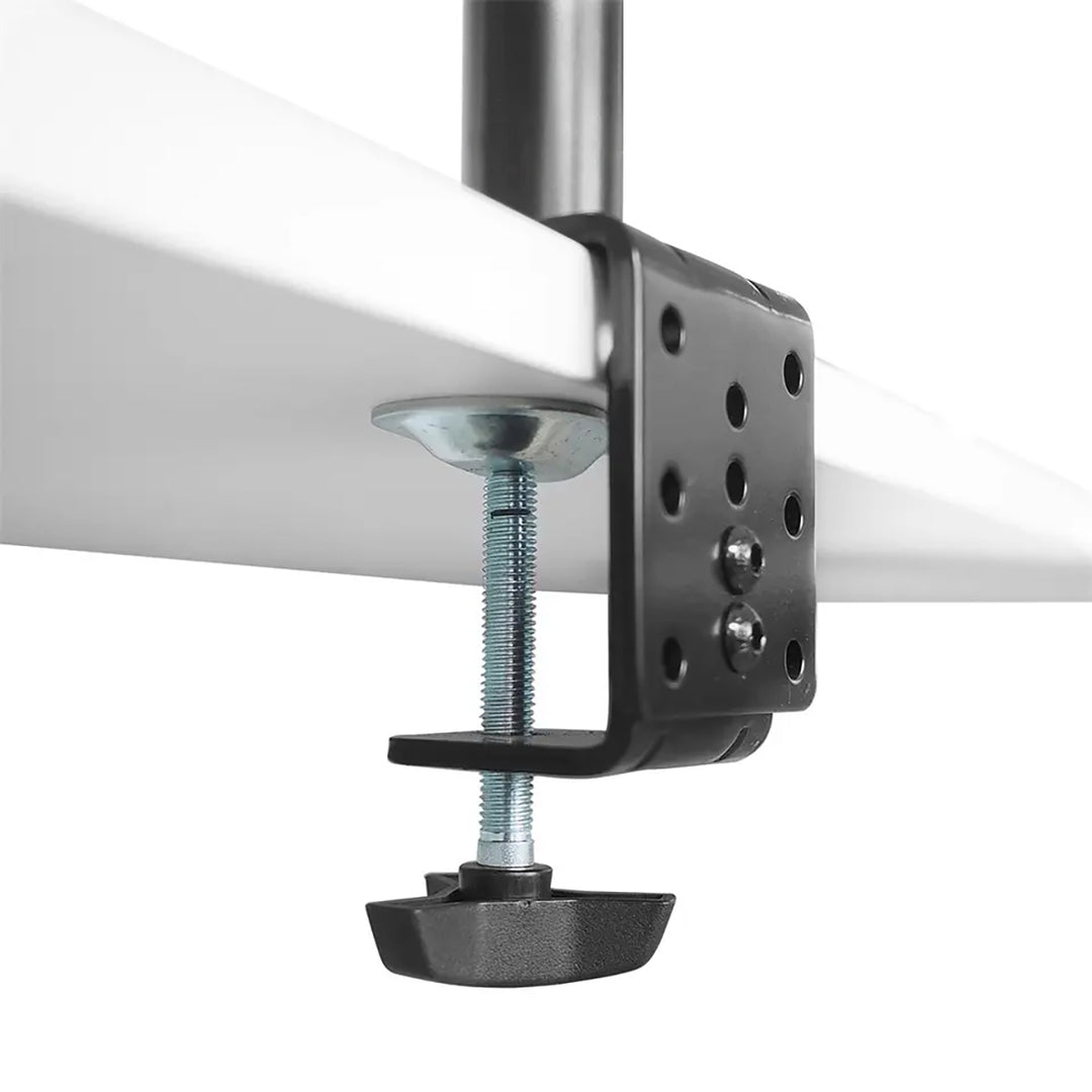 Suporte para monitor Maclean MC-966 para OLED QLED LCD e LED, suporte de mesa duplo, vertical, VESA 75x75 e 100x100, 13-27", 9 kg