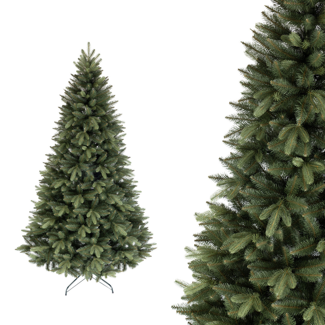 Árvore de Natal artificial Novatom, abeto escandinavo, ramos em PE, 220 cm, SSGPE220