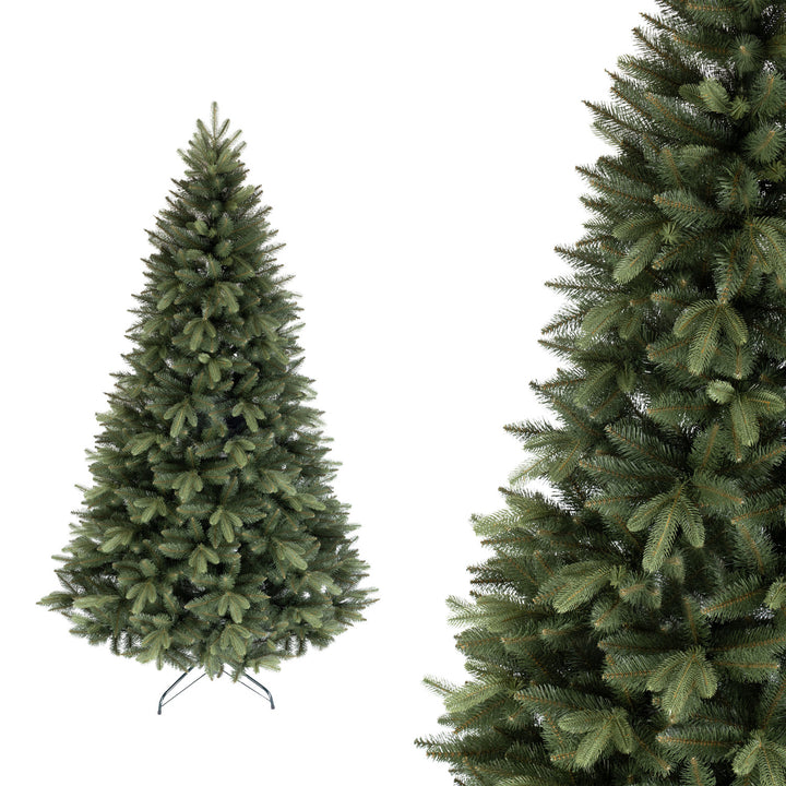 Árvore de Natal artificial Novatom, abeto escandinavo, ramos em PE, 220 cm, SSGPE220