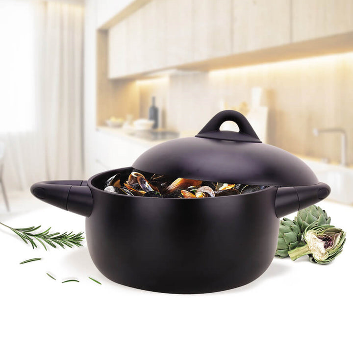 Panela Maestro com tampa, 2,2 litros, 18 cm, alumínio fundido, revestimento antiaderente, MR-4017-18