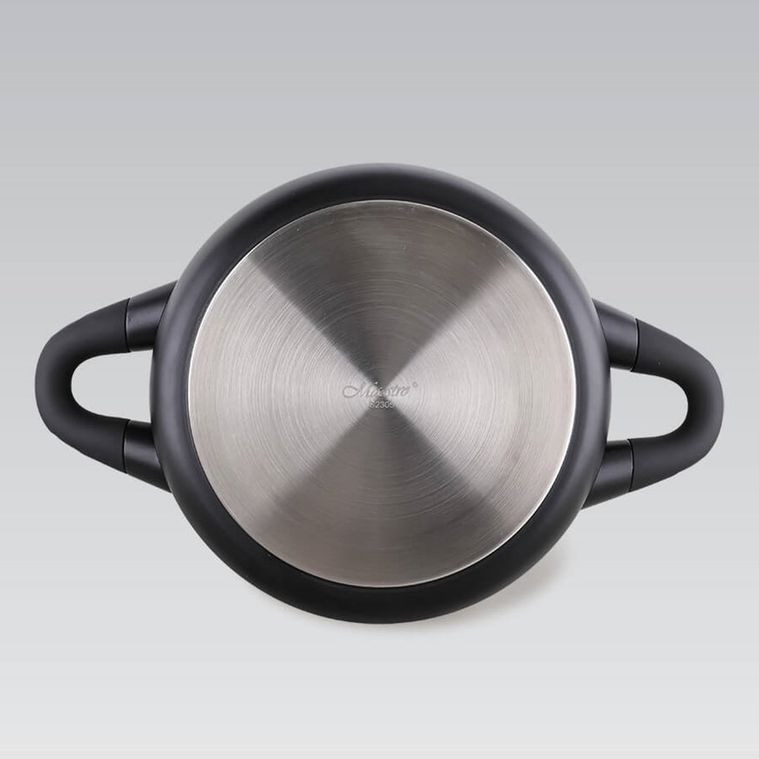 Panela Maestro com tampa, 2,2 litros, 18 cm, alumínio fundido, revestimento antiaderente, MR-4017-18