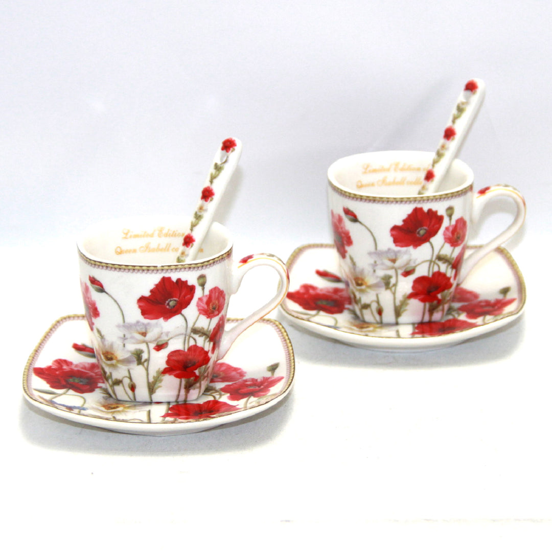 Conjunto de chávena e pires em porcelana Queen Isabell W9PWH06-09596