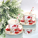 Conjunto de chávena e pires em porcelana Queen Isabell W9PWH06-09596