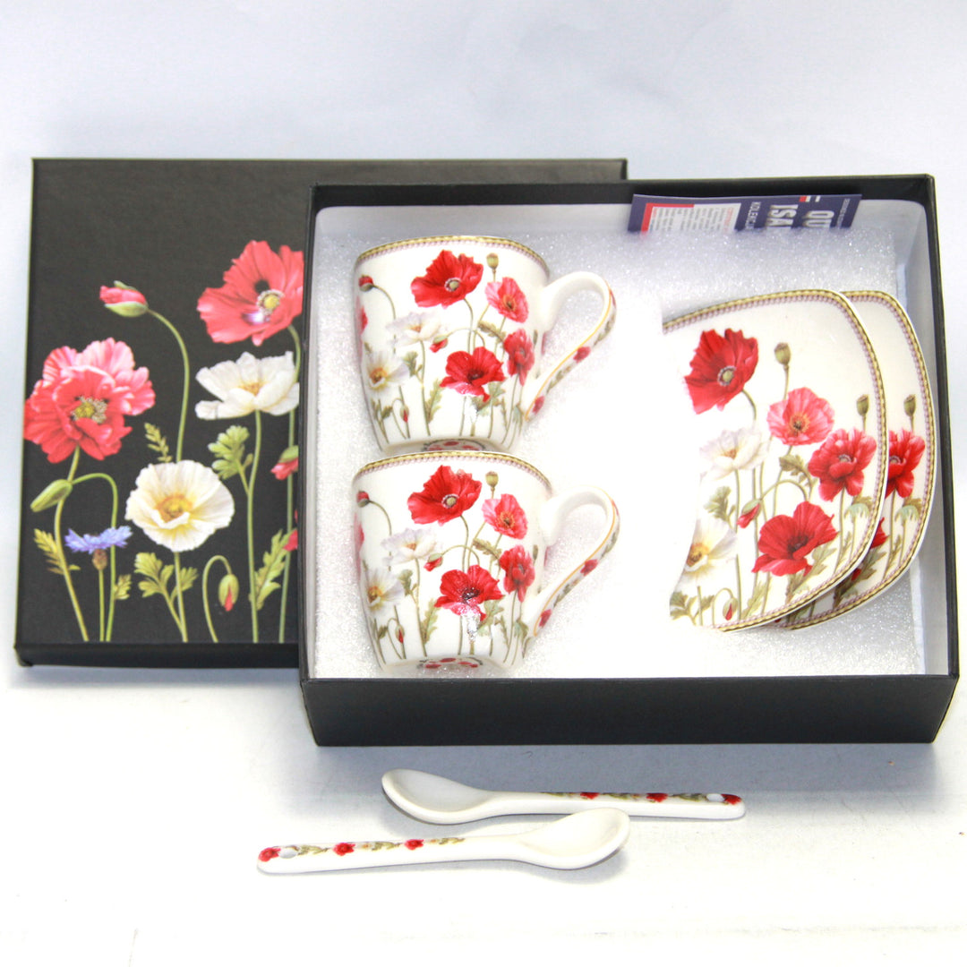 Conjunto de chávena e pires em porcelana Queen Isabell W9PWH06-09596