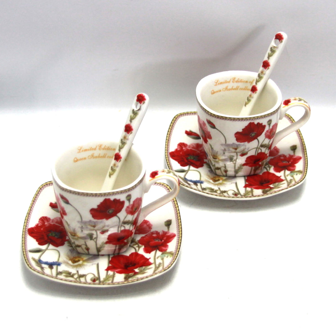 Conjunto de chávena e pires em porcelana Queen Isabell W9PWH06-09596