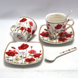 Conjunto de chávena e pires em porcelana Queen Isabell W9PWH06-09596