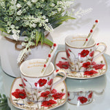 Conjunto de chávena e pires em porcelana Queen Isabell W9PWH06-09596