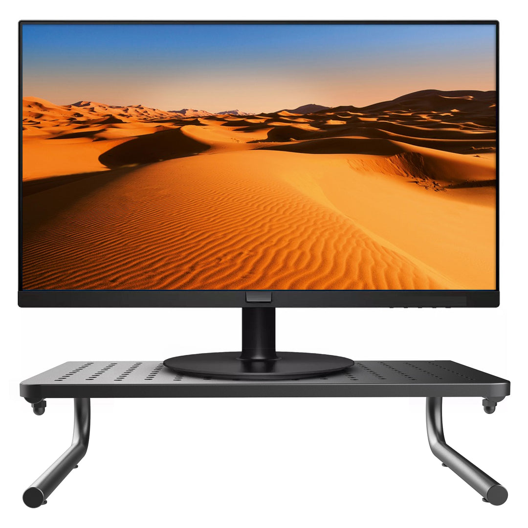 Suporte ergonómico para monitor/portátil Maclean MC-948, carga máxima: 20 kg, superfície perfurada, concebido para monitores com diagonal de ecrã de 13 a 32 pol.