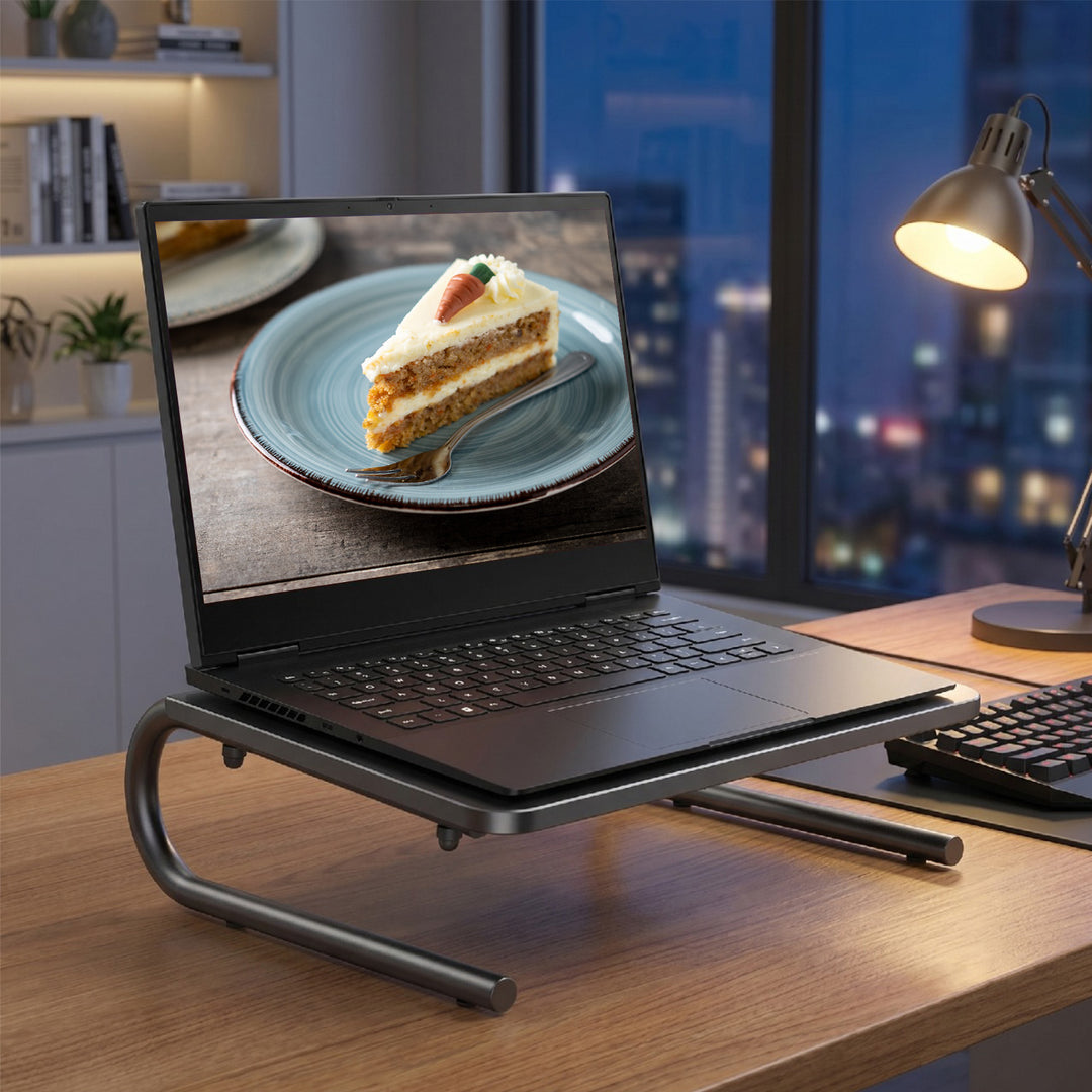 Suporte ergonómico para monitor/portátil Maclean MC-948, carga máxima: 20 kg, superfície perfurada, concebido para monitores com diagonal de ecrã de 13 a 32 pol.