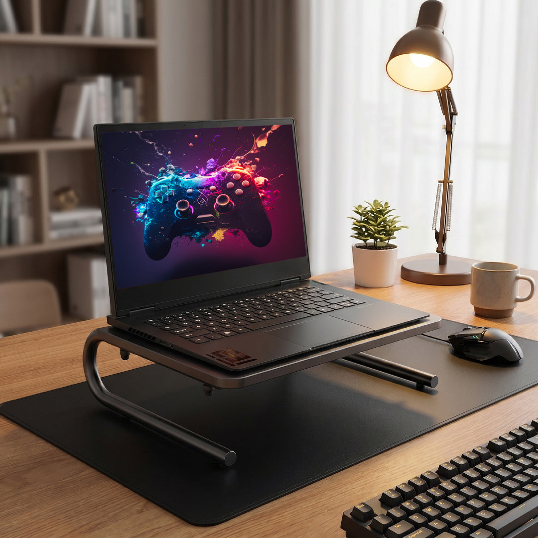 Suporte ergonómico para monitor/portátil Maclean MC-948, carga máxima: 20 kg, superfície perfurada, concebido para monitores com diagonal de ecrã de 13 a 32 pol.