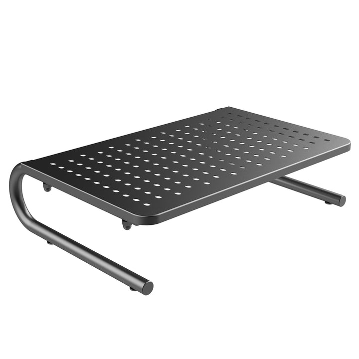 Suporte ergonómico para monitor/portátil Maclean MC-948, carga máxima: 20 kg, superfície perfurada, concebido para monitores com diagonal de ecrã de 13 a 32 pol.