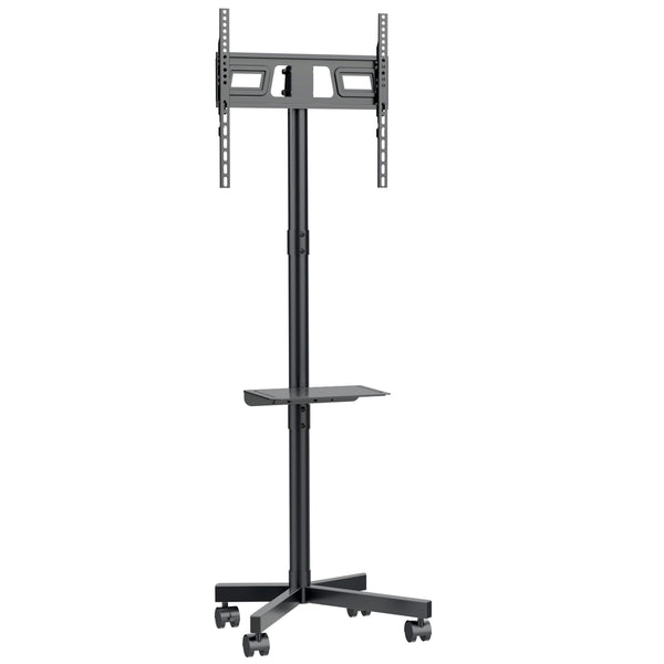 Suporte móvel para TV com rodas Maclean MC-949, adequado para televisores de 32 a 55 polegadas com um peso máximo de 25 kg. VESA 400x400, suporte universal para TV.