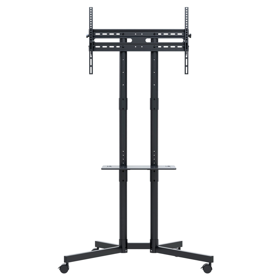 Suporte de pedestal móvel profissional Maclean MC-951 com rodas, adequado para TVs/ecrãs de 32" a 70" até 40 kg, padrão VESA 600x400, suporte universal para TV