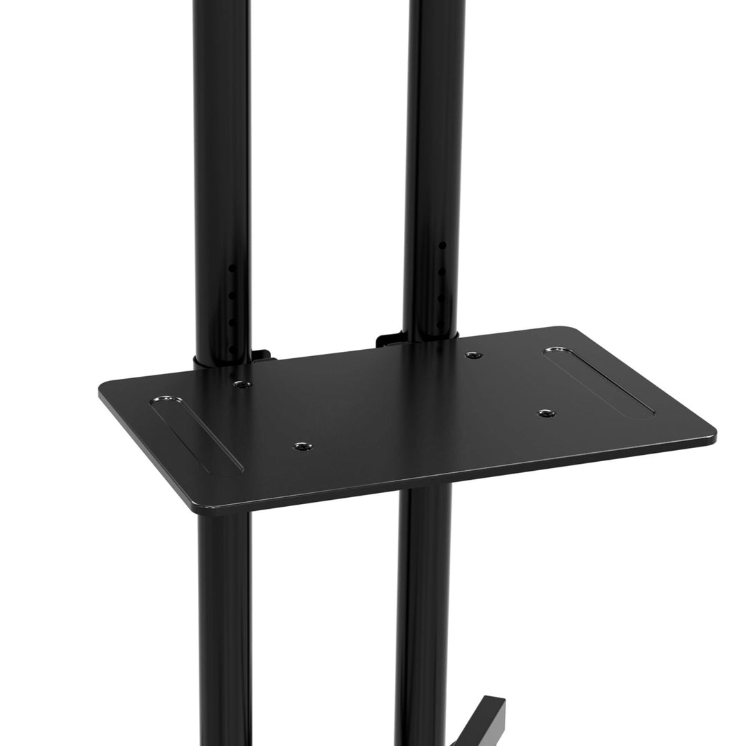 Suporte de pedestal móvel profissional Maclean MC-951 com rodas, adequado para TVs/ecrãs de 32" a 70" até 40 kg, padrão VESA 600x400, suporte universal para TV