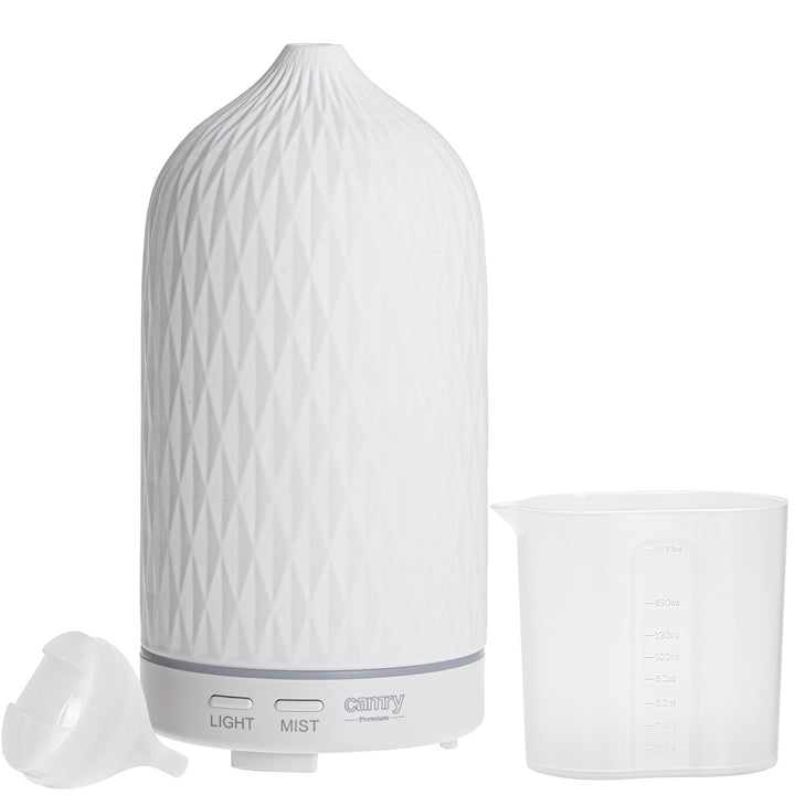 Camry CR 7970 Difusor de aroma, ultrasónico, cerámico, 100 ml, lámpara ambiental