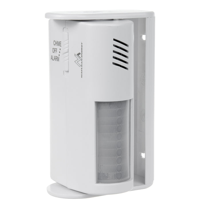 Dispositivo de sinalização de entrada sem fios Maclean MCE311 W, sensor PIR, alcance de 8 m, alimentação por bateria de 9 V CC, volume acima de 70 dB