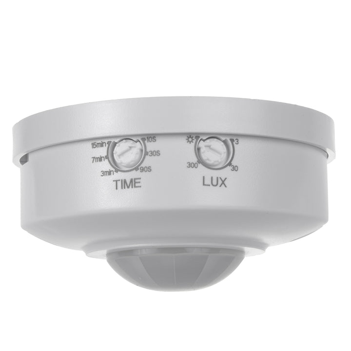 Detetor de movimento PIR Maclean MCE314 W, alcance de 6 m, montado no teto, carga máx. 1200 W, IP20