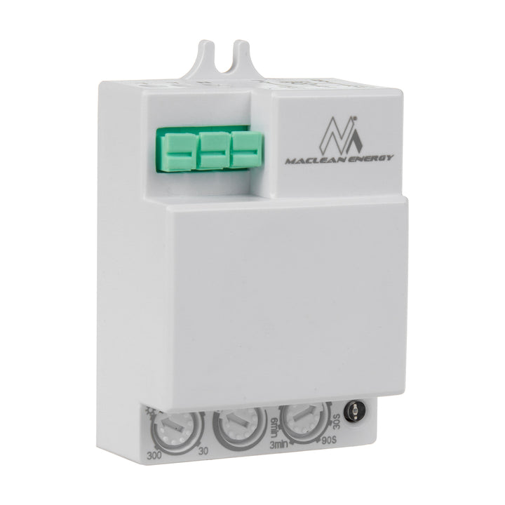 Detetor de movimento de micro-ondas Maclean MCE316, alcance de 8 m, carga máxima de 1200 W, IP20, 5,8 GHz