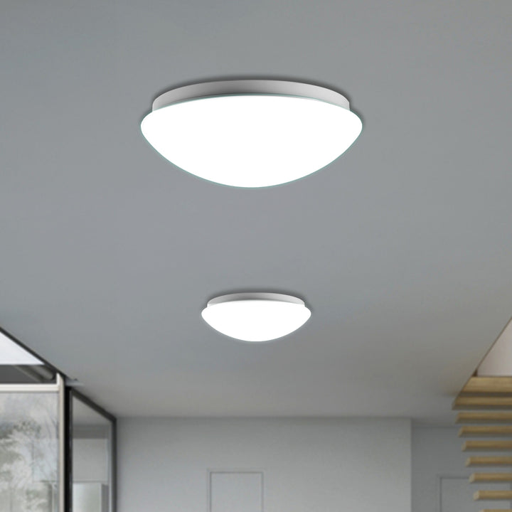 Luminária de teto Maclean MCE309 1xE27 com sensor, sensor de micro-ondas, difusor PMMA, carga máx. 25 W, IP20