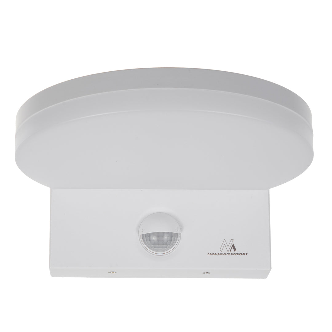 Maclean MCE344 W Luz de sensor de movimento LED, sensor de movimento PIR, branca, 15 W, IP65, 1560 lm, branco neutro (4000 K)