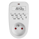 GreenBlue GB362 E Interruptor Temporizador Digital, 2 Modos de Funcionamiento, 8 Programas y 16 Combinaciones, Carga máx. 16A, 3680W, IP20