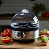 GreenBlue GB572 Cocedor de Huevos Automático, Potencia 400W, hasta 7 Huevos, Vaso Medidor, 220-240V~, 50 Hz