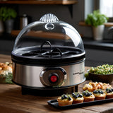 GreenBlue GB572 Cocedor de Huevos Automático, Potencia 400W, hasta 7 Huevos, Vaso Medidor, 220-240V~, 50 Hz