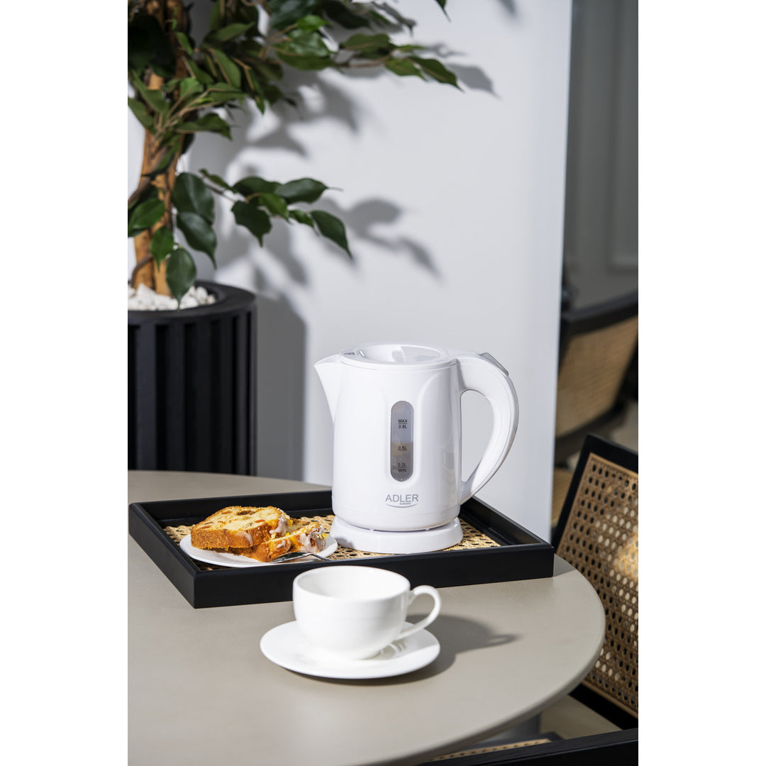 Hervidor eléctrico inalámbrico Adler, capacidad 0,8 l, potencia 850 W, AD1371