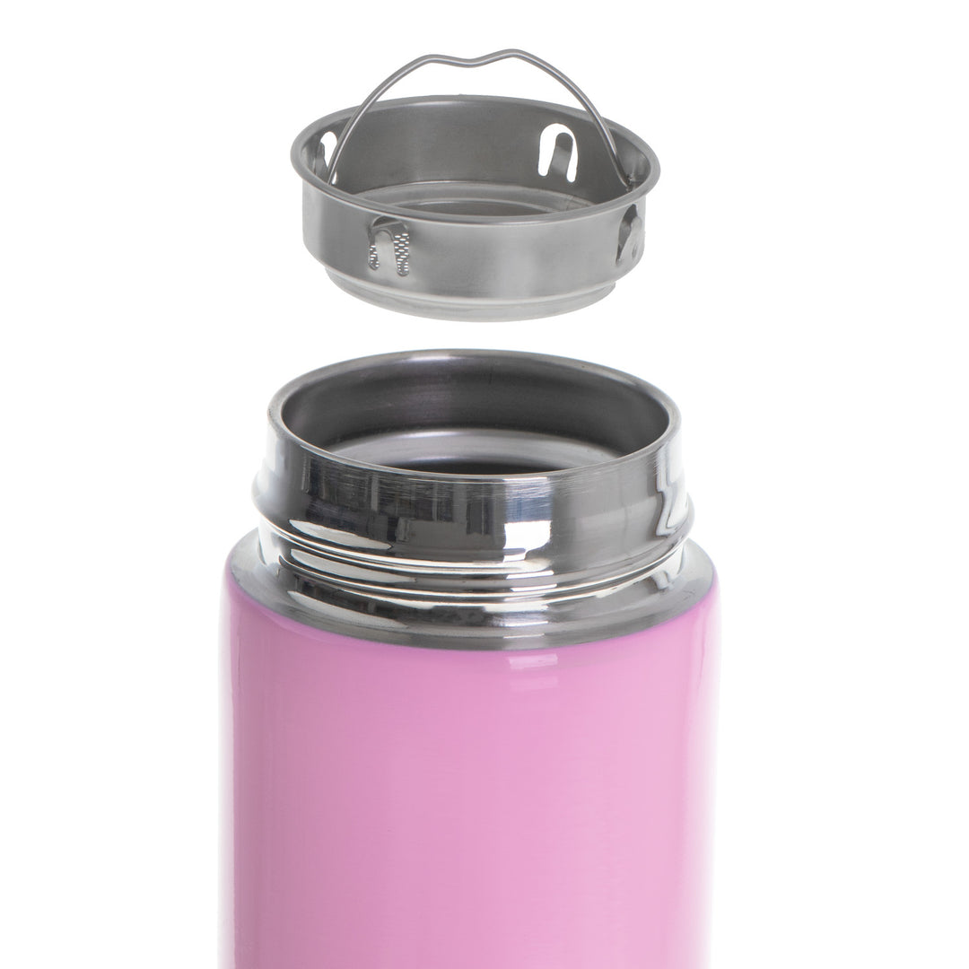 Termo Adler, pantalla táctil LED, capacidad 473 ml, color rosa, AD 4506