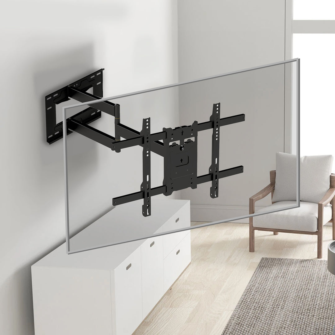 Suporte TV Maclean MC-985, VESA máx. 600x400, 37-80", 45 kg, braço longo de 915 mm