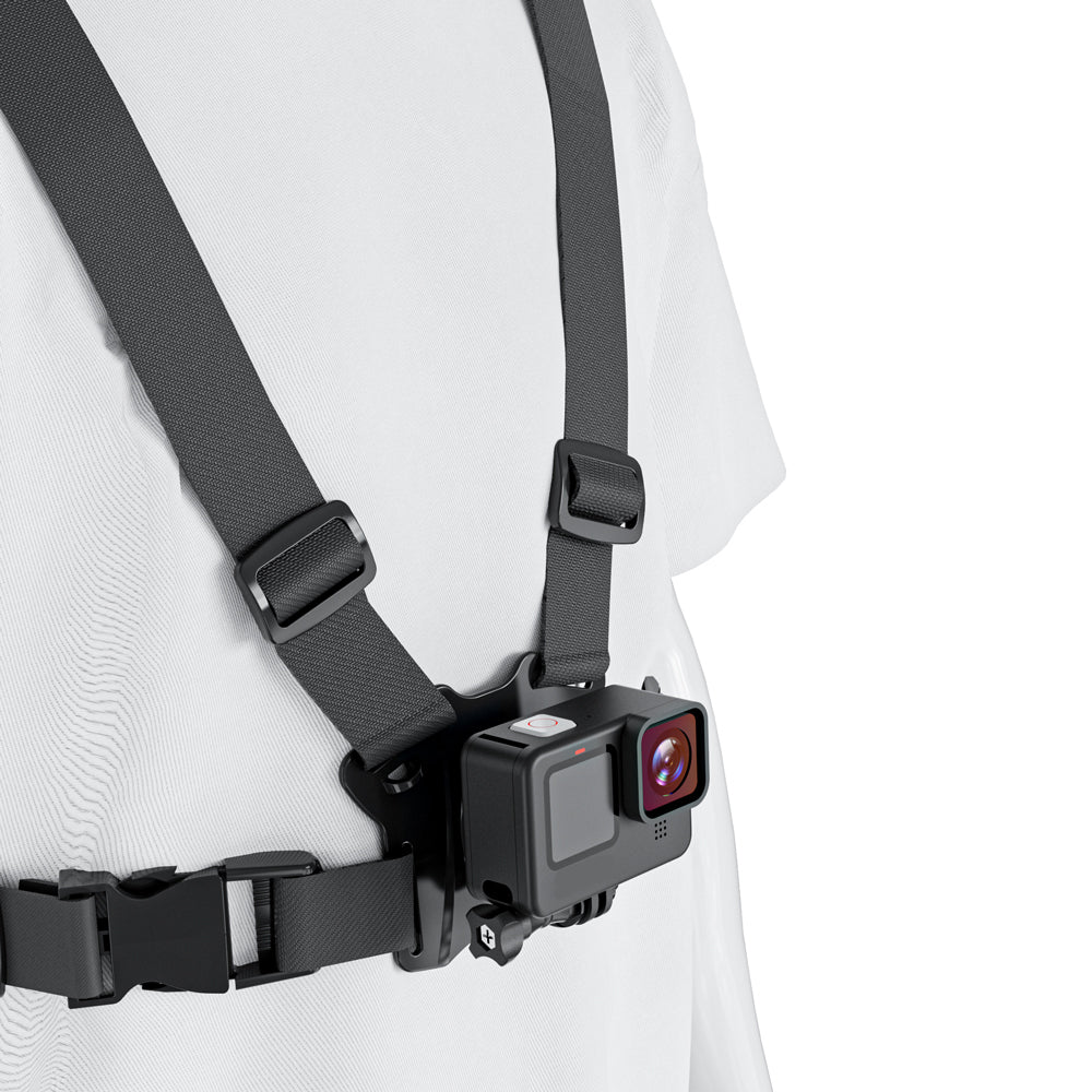 Suporte universal 2 em 1 para correia peitoral Maclean MC-294, suporte desportivo para smartphone e câmara de ação, compatível com câmaras GoPro, etc., rotação de 360°