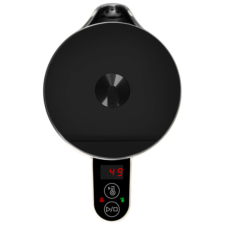 Chaleira Concept Norwood RK3305 em aço inoxidável com controlo de temperatura e aquecimento, 1,5 L, 1850-2200 W, cinzento-escuro