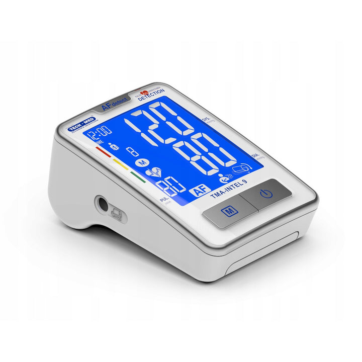 Tensiómetro Tech-Med, detección de fibrilación auricular, pantalla LCD, TMA-INTEL 9