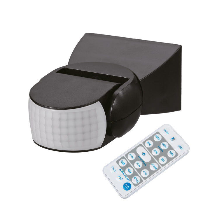 Detetor de movimento PIR Maclean MCE241 B, infravermelhos, sensor com comando à distância, máx. 1200 W (lâmpada incandescente), máx. 300 W (LED)