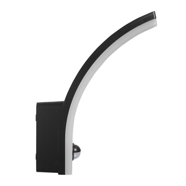 Candeeiro de parede LED Maclean MCE512 B com sensor de movimento e anoitecer, iluminação de parede interior e exterior, lâmpada de 20 W, à prova de água IP65, 2000 lm, branco neutro 4000 K