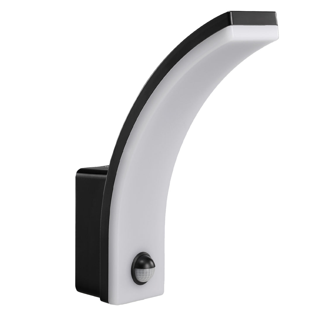 Candeeiro de parede LED Maclean MCE512 B com sensor de movimento e anoitecer, iluminação de parede interior e exterior, lâmpada de 20 W, à prova de água IP65, 2000 lm, branco neutro 4000 K