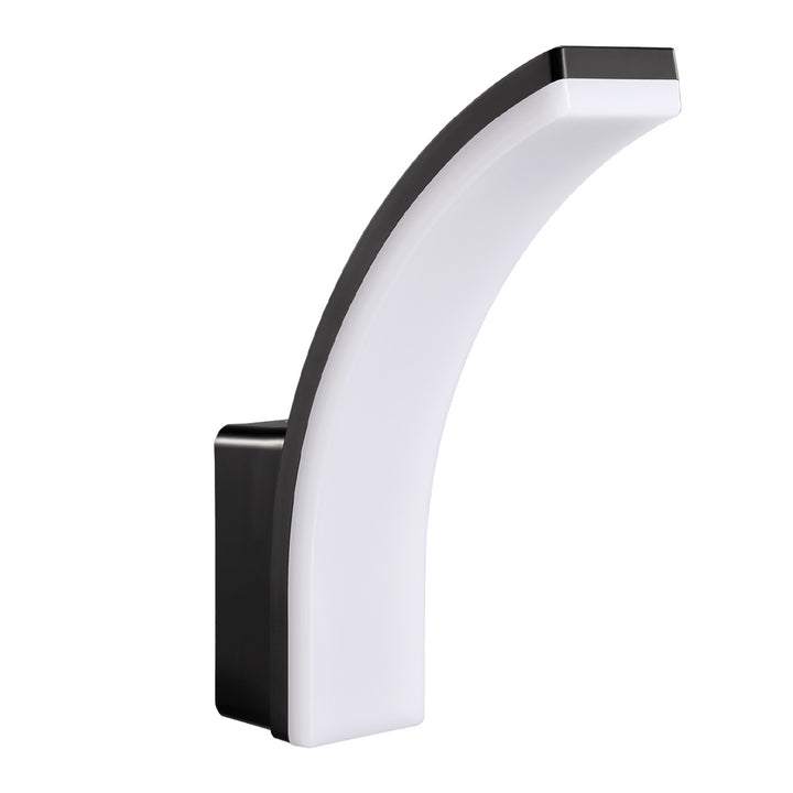 Luminária de parede LED Maclean MCE511 B, iluminação de parede interior e exterior, luminária de parede, 20 W, IP65 à prova de água, 2750 lm, branco neutro 4000 K, alcance de deteção: máx. 10 m